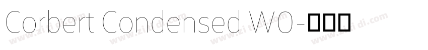 Corbert Condensed W0字体转换 Corbert Condensed W0字体转换